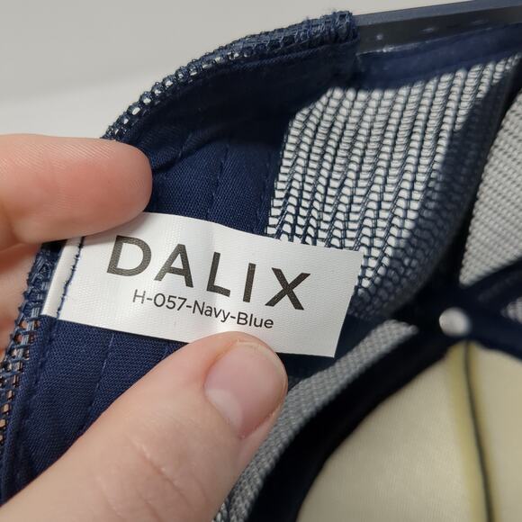 Rainbow Snapback Rope Trucker Hat Blue One Size Mesh Back Dalix Outdoor - Picture 8 of 9